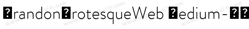 BrandonGrotesqueWeb Medium字体转换